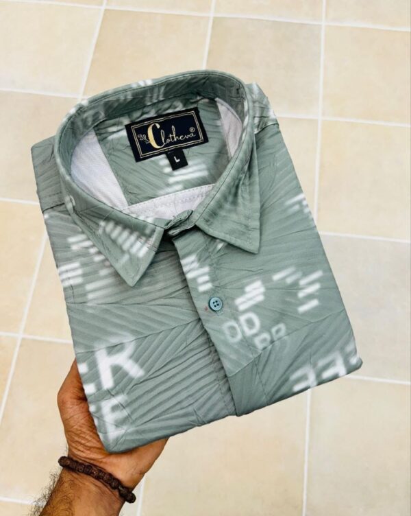 MENS COTTON FABRIC ITALIAN CRUSH PRINTED FULL SLEEVE SHIRT