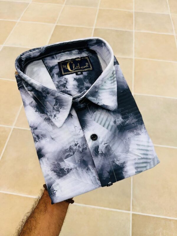 MENS COTTON FABRIC ITALIAN CRUSH PRINTED FULL SLEEVE SHIRT