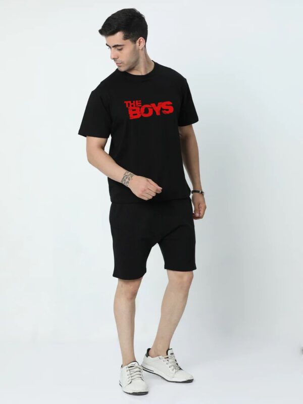MENS PRINTED T-SHIRT AND SHORT PAIR [6 patterns] - Image 3