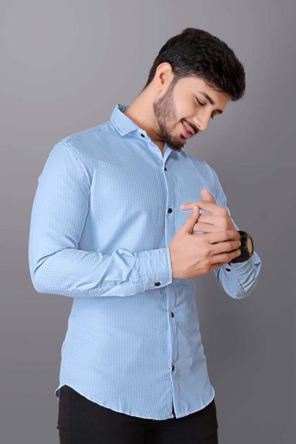 MENS PREMIUM PLAIN FULL SLEEVE SHIRT [WAFFLE FABRIC]