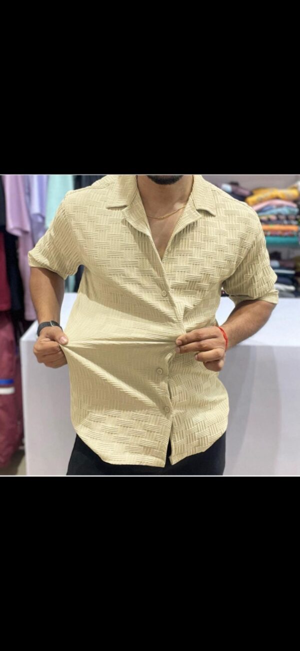 MENS IMPORTED HALF SLEEVE PLAIN SHIRT [5 colours] - Image 8