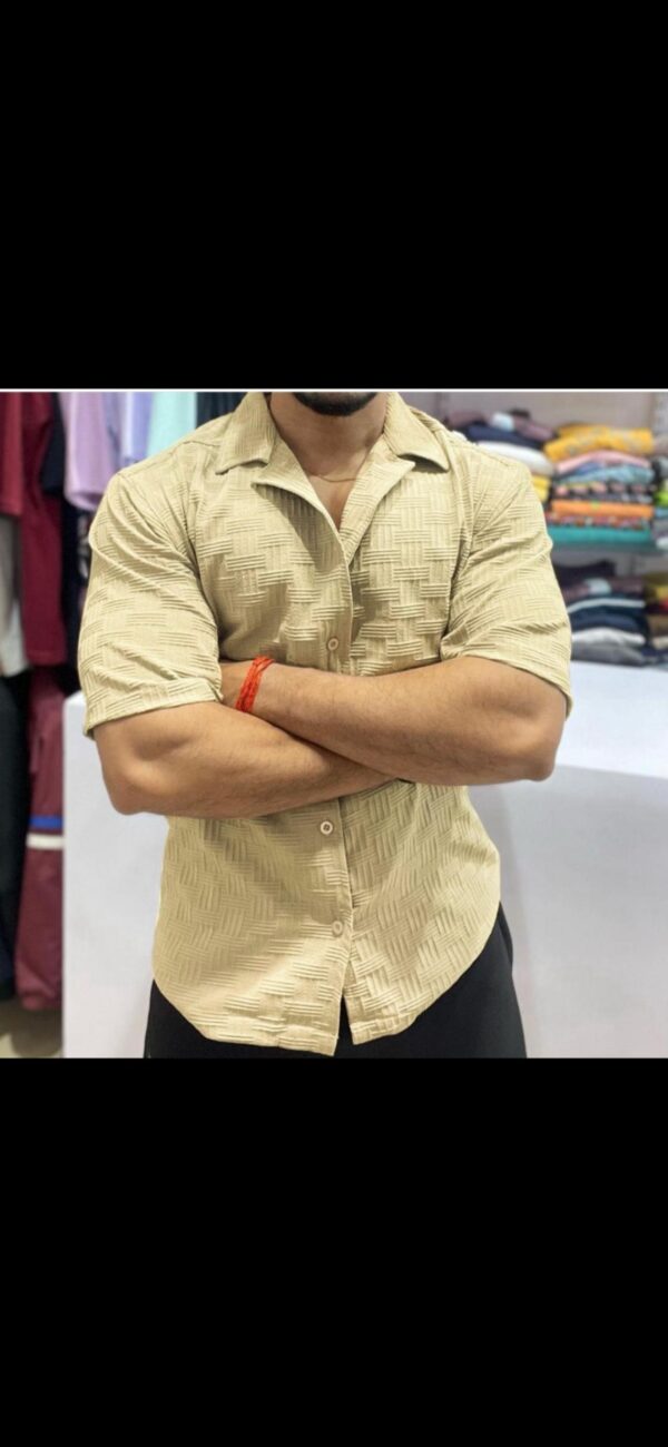 MENS IMPORTED HALF SLEEVE PLAIN SHIRT [5 colours] - Image 7