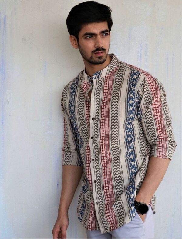 MENS REGULAR FIT PRINTED FULL SLEEVE SHIRT