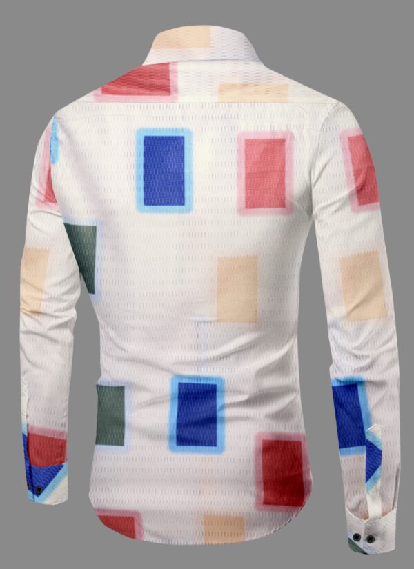 MEN'S KINET SARCULAR MATERIAL FULL SLEEVE SHIRT [2 COLOURS]] - Image 5
