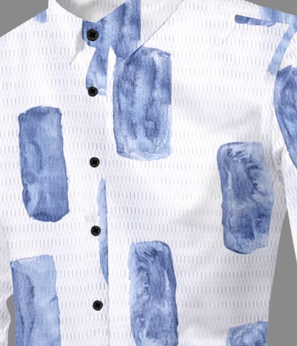 MEN'S KINET SARCULAR MATERIAL FULL SLEEVE SHIRT [2 COLOURS]] - Image 2