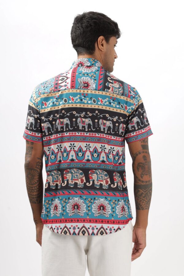 MEN'S STYLISH HALF SLEEVE PRINTED SHIRT [3 COLOURS] - Image 10