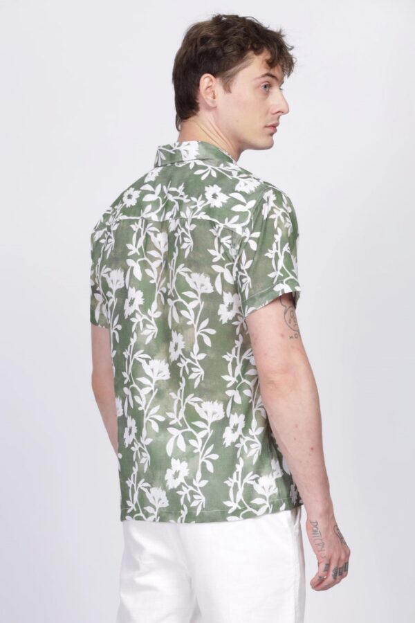 MEN'S STYLISH HALF SLEEVE PRINTED SHIRT [3 COLOURS] - Image 2