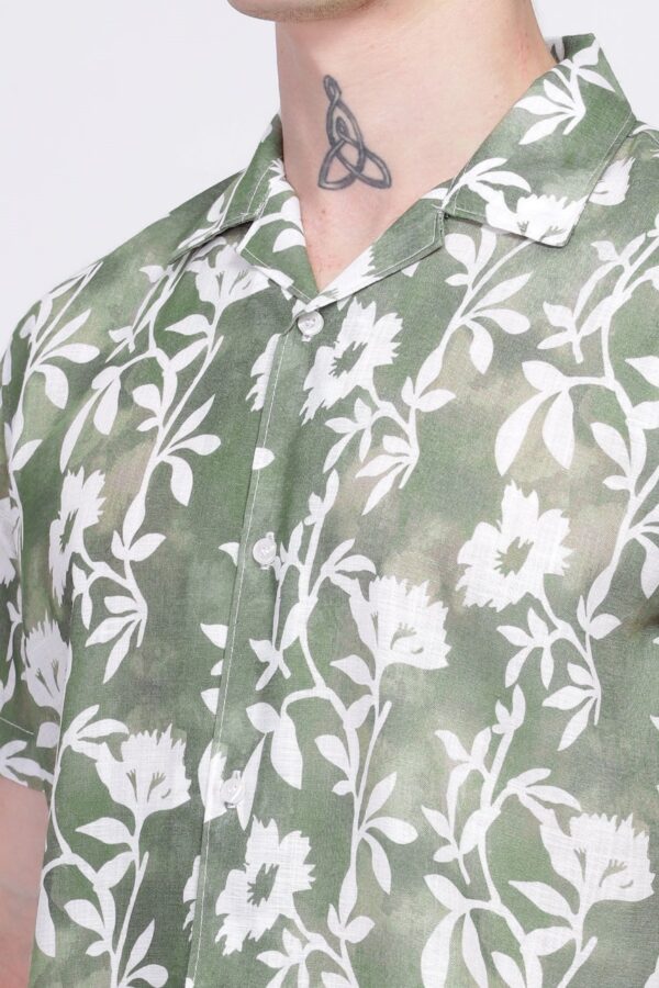 MEN'S STYLISH HALF SLEEVE PRINTED SHIRT [3 COLOURS] - Image 3