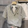 MENS PRIMIUM EMBROIDERY 3/4th HALF SLEEVE SHIRT [3 COLOUR ] - Image 4