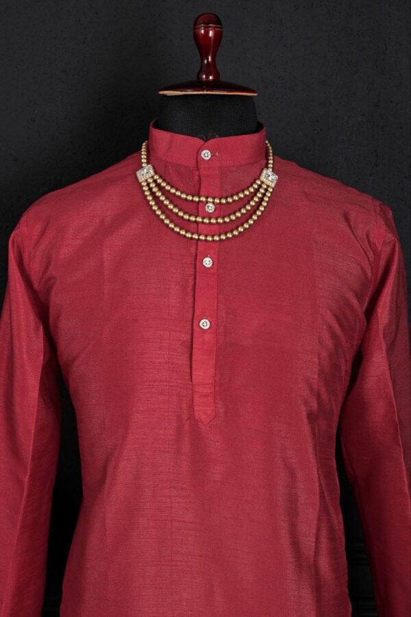 MENS PLAIN LONG KURTA DAILY AND FESTIVE WEAR [11 COLOUR] - Image 15