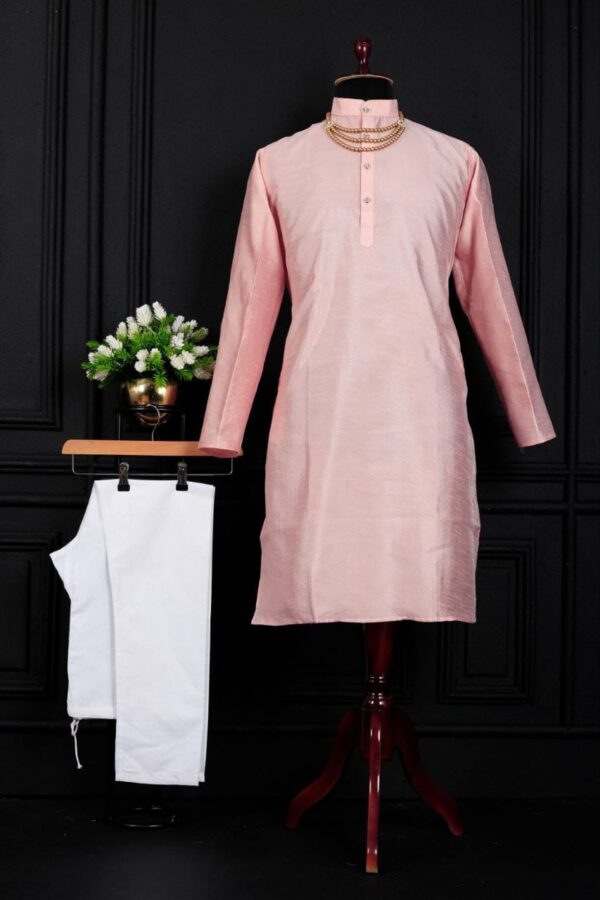 MENS PLAIN LONG KURTA DAILY AND FESTIVE WEAR [11 COLOUR] - Image 14