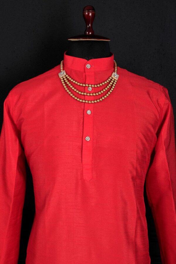 MENS PLAIN LONG KURTA DAILY AND FESTIVE WEAR [11 COLOUR] - Image 9