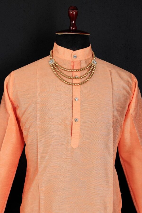 MENS PLAIN LONG KURTA DAILY AND FESTIVE WEAR [11 COLOUR] - Image 5