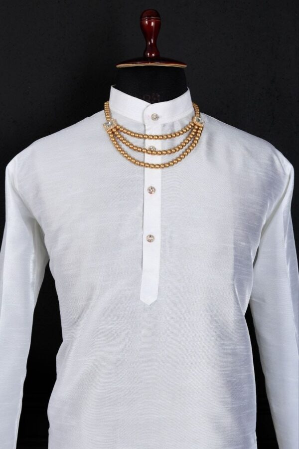 MENS PLAIN LONG KURTA DAILY AND FESTIVE WEAR [11 COLOUR] - Image 3