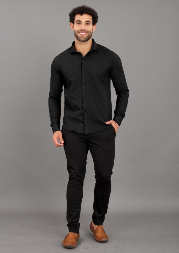 MENS FULL SLEEVE PLAIN SHIRT - Image 2