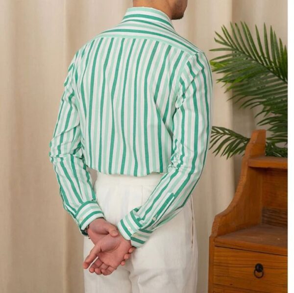 MENS PLAIN FULL SLEEVE LINEN SHIRT [5 COLOURS] - Image 7