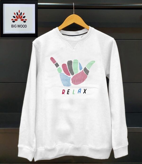 Mens sweatshirt with softener inside {pure cotton} [5 pattern] - Image 4