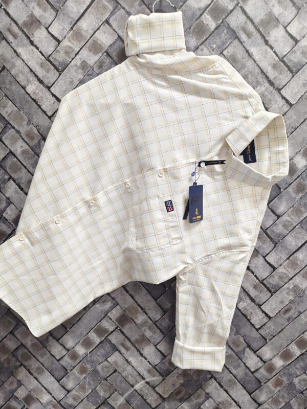 Mens cotton check shirt [9 colours] - Image 2