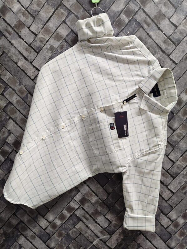 Mens cotton check shirt [9 colours] - Image 4