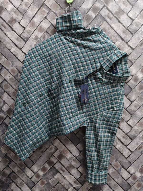 Mens cotton check shirt [9 colours] - Image 3