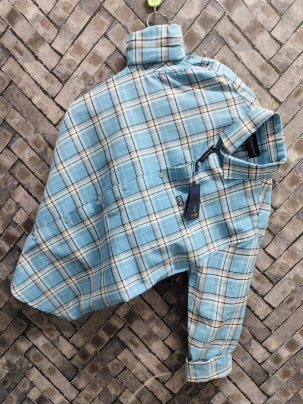 Mens cotton check shirt [9 colours] - Image 8