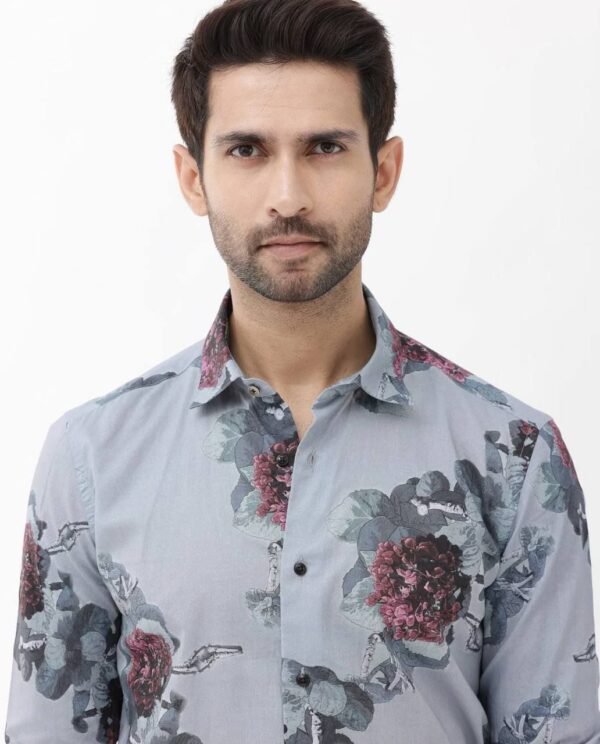 MENS REGULAR FIT PRINTED SHIRT - Image 6