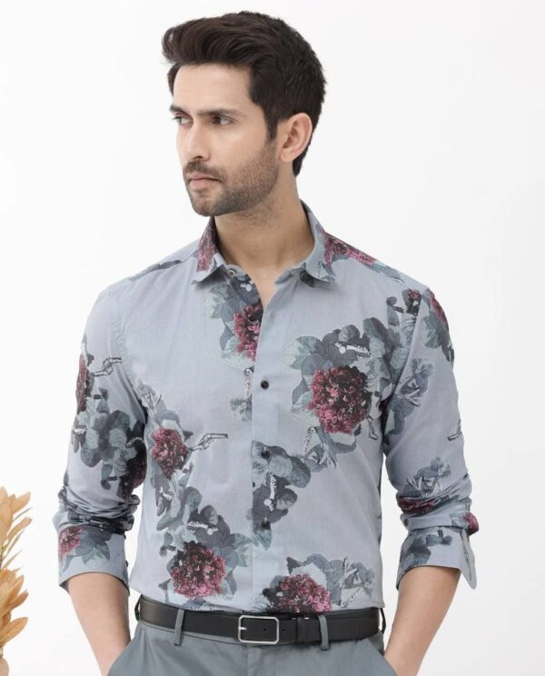 MENS REGULAR FIT PRINTED SHIRT - Image 8