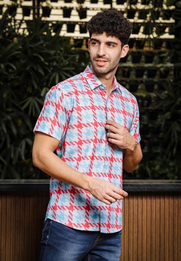 Mens printed shirt (half sleeve) - Image 4