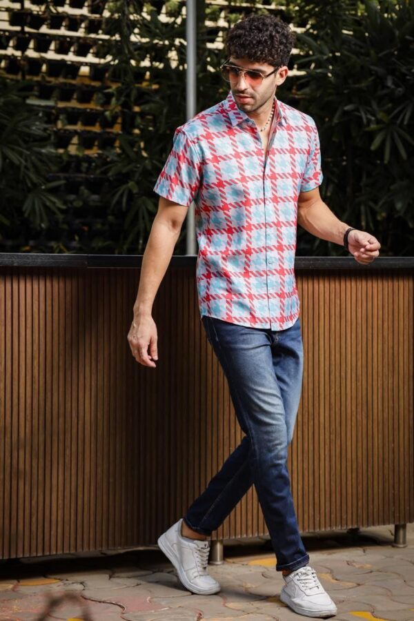Mens printed shirt (half sleeve)
