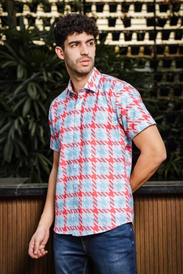 Mens printed shirt (half sleeve) - Image 2