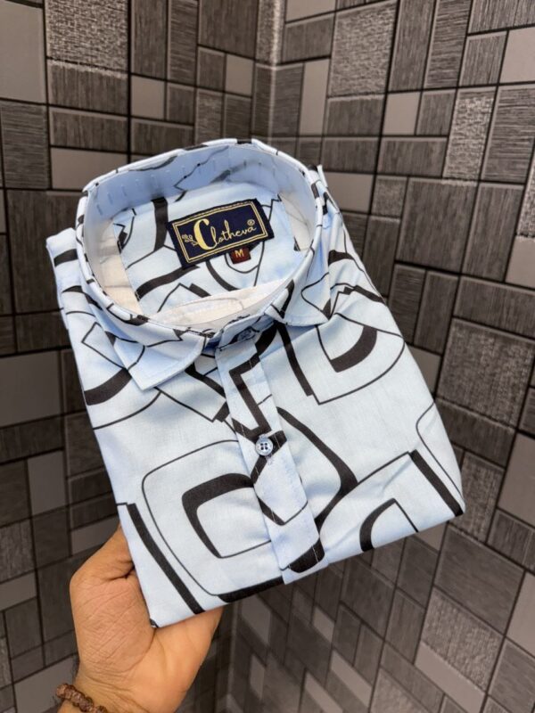 mens printed cottan shirt - Image 2