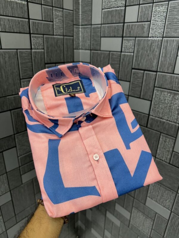 mens printed cottan shirt - Image 2