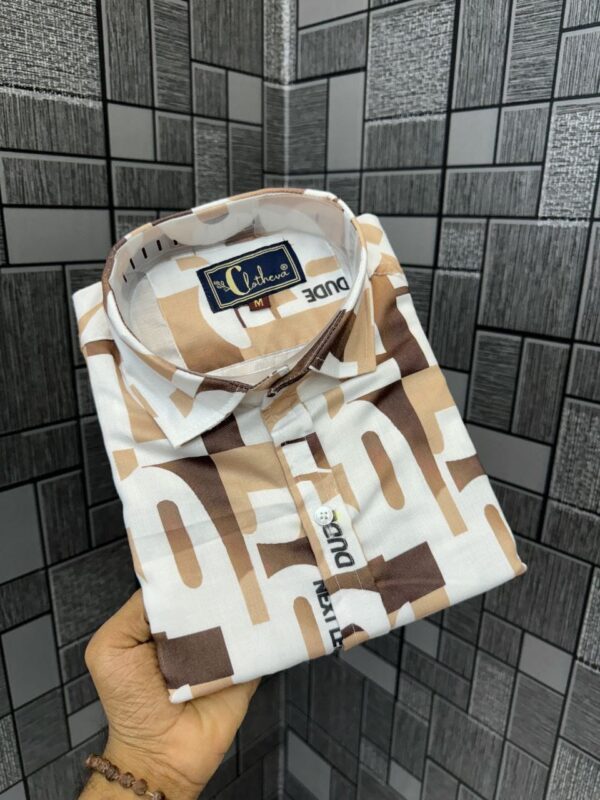 Mens exclusive cottan printed shirt - Image 2
