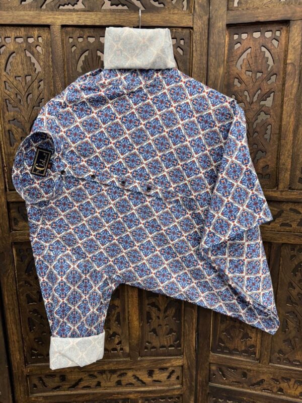 Mens printed regular fit kutra shirt - Image 2