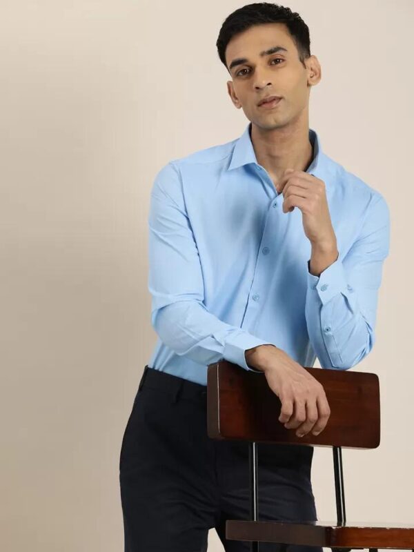 MENS PLAIN FULL SLEEVE RAYMOND COTTON SHIRT [9 COLOURS]