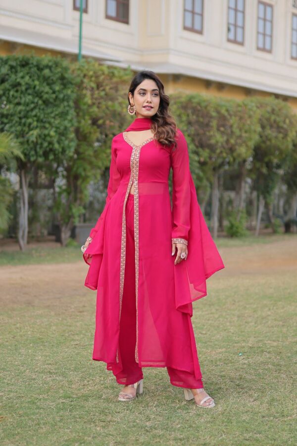 womens kurti with pant and dupatta [2 colours] - Image 8