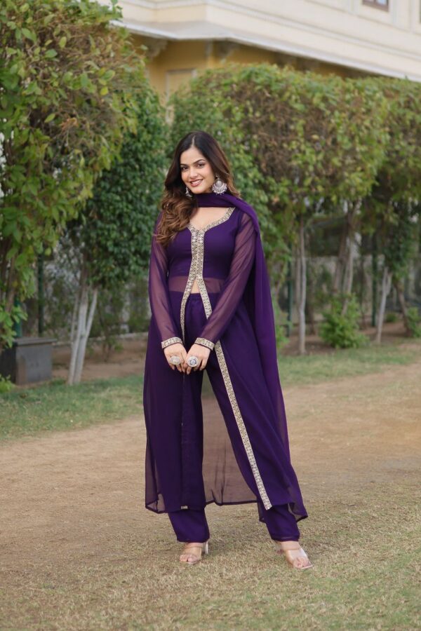 womens kurti with pant and dupatta [2 colours] - Image 6
