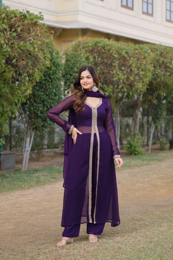 womens kurti with pant and dupatta [2 colours] - Image 7