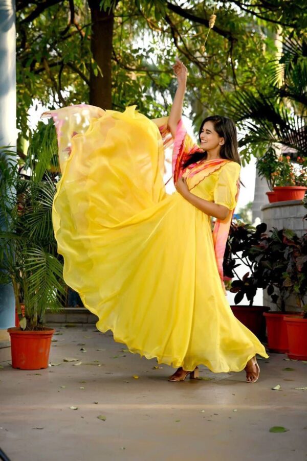 PREMIUM DESIGNER READYMADE GOWN-DUPATTA COLLECTION - Image 6