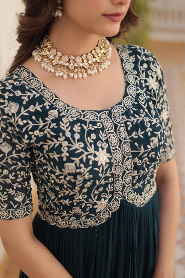 PREMIUM DESIGNER READYMADE GOWNS FOR WOMENS [3 COLOURS] - Image 5