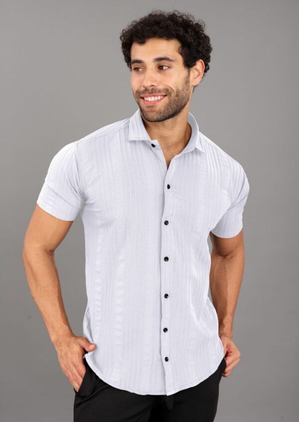 Mens casual half sleeve plain shirts [12 colours] - Image 9