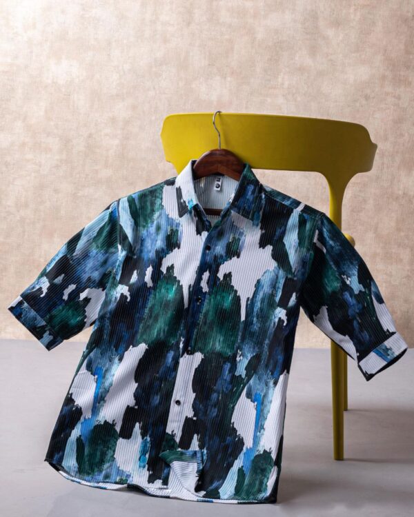 MENS IMPORTED DOWN SHOULDER 3/4 SLEEVE SHIRT in 7 Bold Patterns - Image 11