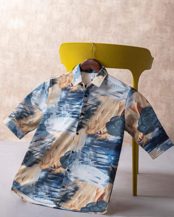 MENS IMPORTED DOWN SHOULDER 3/4 SLEEVE SHIRT in 7 Bold Patterns - Image 16