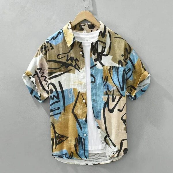 MENS PRINTED HALF SLEEVE SHIRT [8 option]
