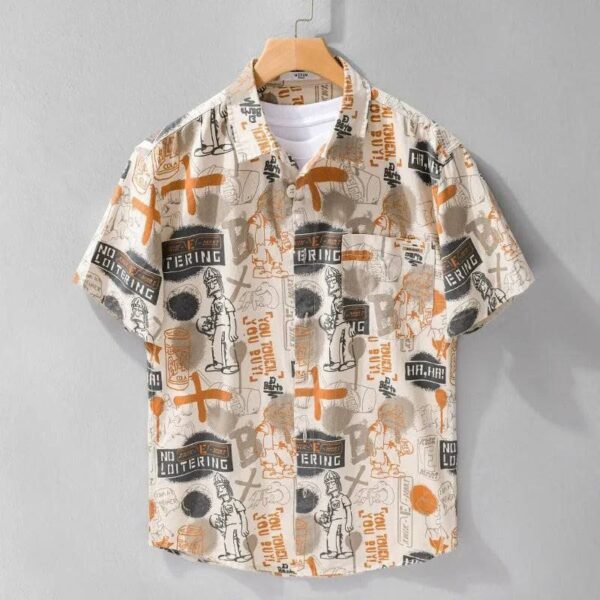 MENS PRINTED HALF SLEEVE SHIRT [8 option] - Image 8