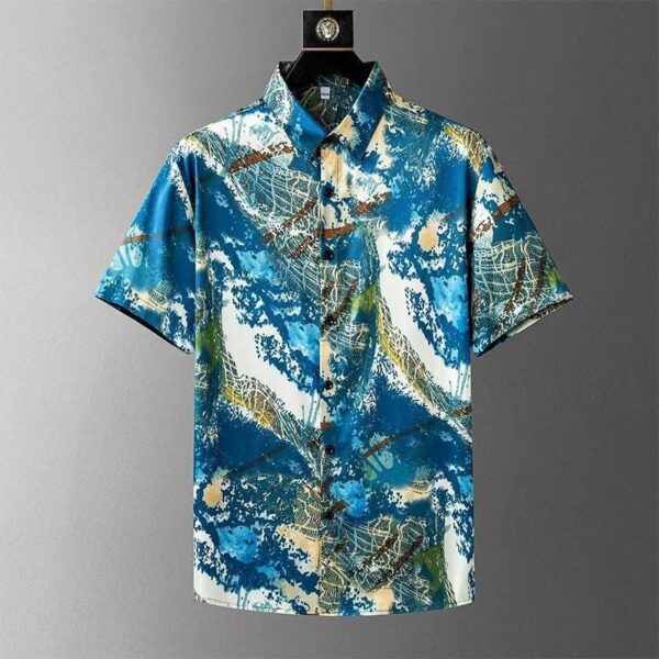 MENS PRINTED HALF SLEEVE SHIRT [8 option] - Image 4
