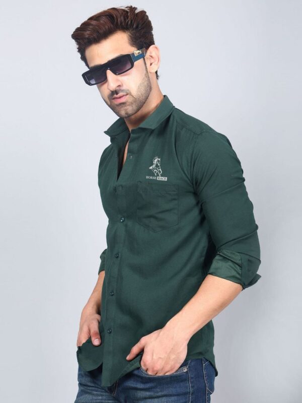 mens plain full sleeve regular fit shirt [4 colour] - Image 2