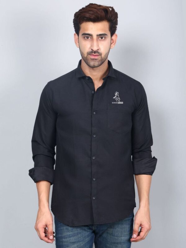 mens plain full sleeve regular fit shirt [4 colour] - Image 3