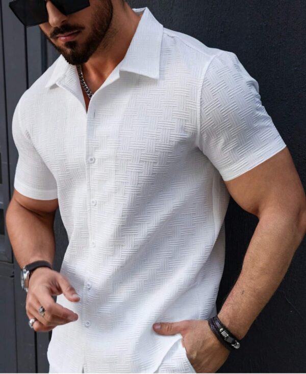 mens exclusive imported fabric half sleeve shirt [6 COLORS ] - Image 4