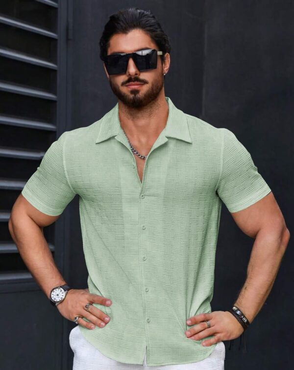 mens exclusive imported fabric half sleeve shirt [6 COLORS ] - Image 5